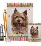 Norwich Terrier Happiness - Pets Nature Vertical Impressions Decorative Flags HG110200 Made In USA