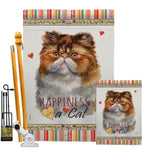 Persian Happiness - Pets Nature Vertical Impressions Decorative Flags HG110205 Made In USA