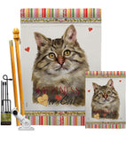 Siberian Happiness - Pets Nature Vertical Impressions Decorative Flags HG110219 Made In USA