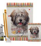 Tibetan Terrier Happiness - Pets Nature Vertical Impressions Decorative Flags HG110228 Made In USA