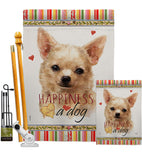 Apple Head Chihuahua Happiness - Pets Nature Vertical Impressions Decorative Flags HG110248 Made In USA
