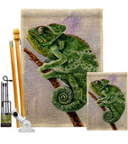 Chameleon - Pets Nature Vertical Impressions Decorative Flags HG110274 Made In USA