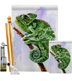 Chameleon - Pets Nature Vertical Impressions Decorative Flags HG110274 Made In USA