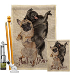 Shall we Dance - Pets Nature Vertical Impressions Decorative Flags HG137562 Made In USA