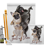 Shall we Dance - Pets Nature Vertical Impressions Decorative Flags HG137562 Made In USA