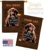 Crime Lab - Pets Nature Vertical Impressions Decorative Flags HG110002 Made In USA