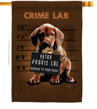 Crime Lab - Pets Nature Vertical Impressions Decorative Flags HG110002 Made In USA