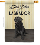 Life is Better Lab - Pets Nature Vertical Impressions Decorative Flags HG110009 Made In USA