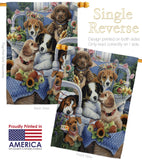 Beagle Happiness - Pets Nature Vertical Impressions Decorative Flags HG110150 Made In USA