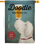 Doodle Brewing - Pets Nature Vertical Impressions Decorative Flags HG110112 Made In USA