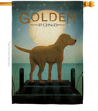 Golden Pond - Pets Nature Vertical Impressions Decorative Flags HG110135 Made In USA