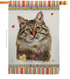 Siberian Happiness - Pets Nature Vertical Impressions Decorative Flags HG110219 Made In USA