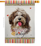 Havanese Cuban Happiness - Pets Nature Vertical Impressions Decorative Flags HG110239 Made In USA