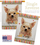 Apple Head Chihuahua Happiness - Pets Nature Vertical Impressions Decorative Flags HG110248 Made In USA