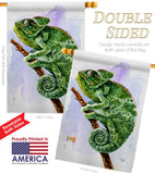 Chameleon - Pets Nature Vertical Impressions Decorative Flags HG110274 Made In USA