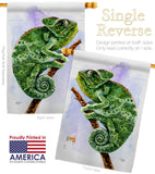 Chameleon - Pets Nature Vertical Impressions Decorative Flags HG110274 Made In USA