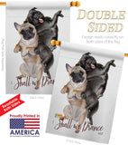 Shall we Dance - Pets Nature Vertical Impressions Decorative Flags HG137562 Made In USA