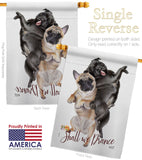 Shall we Dance - Pets Nature Vertical Impressions Decorative Flags HG137562 Made In USA