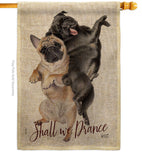 Shall we Dance - Pets Nature Vertical Impressions Decorative Flags HG137562 Made In USA