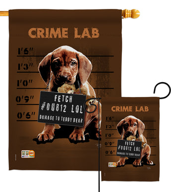 Crime Lab - Pets Nature Vertical Impressions Decorative Flags HG110002 Made In USA