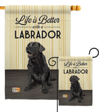 Life is Better Lab - Pets Nature Vertical Impressions Decorative Flags HG110009 Made In USA