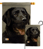 Black Lab - Pets Nature Vertical Impressions Decorative Flags HG110076 Made In USA