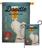 Doodle Brewing - Pets Nature Vertical Impressions Decorative Flags HG110112 Made In USA