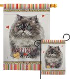 Himalayan Happiness - Pets Nature Vertical Impressions Decorative Flags HG110181 Made In USA