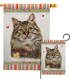 Siberian Happiness - Pets Nature Vertical Impressions Decorative Flags HG110219 Made In USA