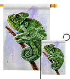 Chameleon - Pets Nature Vertical Impressions Decorative Flags HG110274 Made In USA