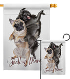 Shall we Dance - Pets Nature Vertical Impressions Decorative Flags HG137562 Made In USA