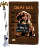 Crime Lab - Pets Nature Vertical Impressions Decorative Flags HG110002 Made In USA