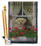 Faithfully Yours - Pets Nature Vertical Impressions Decorative Flags HG110056 Made In USA