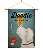 Doodle Brewing - Pets Nature Vertical Impressions Decorative Flags HG110112 Made In USA