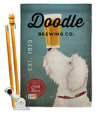 Doodle Brewing - Pets Nature Vertical Impressions Decorative Flags HG110112 Made In USA