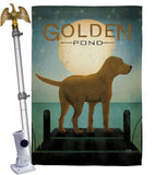 Golden Pond - Pets Nature Vertical Impressions Decorative Flags HG110135 Made In USA