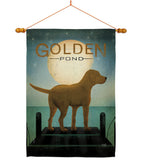 Golden Pond - Pets Nature Vertical Impressions Decorative Flags HG110135 Made In USA