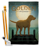 Golden Pond - Pets Nature Vertical Impressions Decorative Flags HG110135 Made In USA