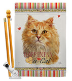 Furry Cat - Pets Nature Vertical Impressions Decorative Flags HG110078 Made In USA