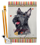 Scottish Terrier Happiness - Pets Nature Vertical Impressions Decorative Flags HG110215 Made In USA