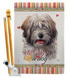 Tibetan Terrier Happiness - Pets Nature Vertical Impressions Decorative Flags HG110228 Made In USA