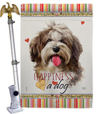 Havanese Cuban Happiness - Pets Nature Vertical Impressions Decorative Flags HG110239 Made In USA