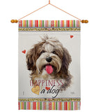 Havanese Cuban Happiness - Pets Nature Vertical Impressions Decorative Flags HG110239 Made In USA