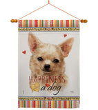 Apple Head Chihuahua Happiness - Pets Nature Vertical Impressions Decorative Flags HG110248 Made In USA