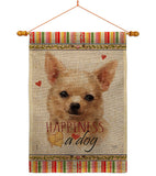 Apple Head Chihuahua Happiness - Pets Nature Vertical Impressions Decorative Flags HG110248 Made In USA