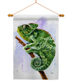 Chameleon - Pets Nature Vertical Impressions Decorative Flags HG110274 Made In USA