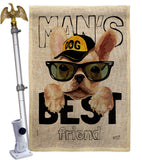 Man's Best Friend - Pets Nature Vertical Impressions Decorative Flags HG137526 Made In USA