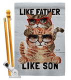 Like Father like Son - Pets Nature Vertical Impressions Decorative Flags HG137527 Made In USA