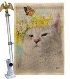 Garden Kitty - Pets Nature Vertical Impressions Decorative Flags HG137546 Made In USA