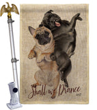 Shall we Dance - Pets Nature Vertical Impressions Decorative Flags HG137562 Made In USA